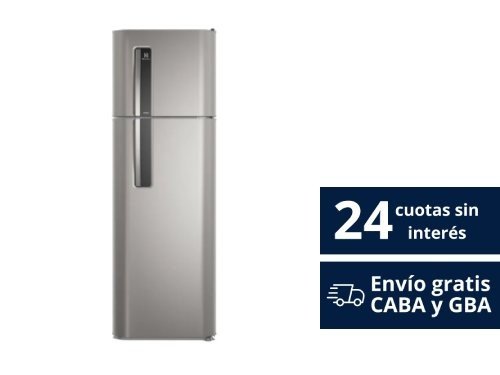 Heladera No Frost Electrolux Efficient Inverter 345L Plata HENI3900P