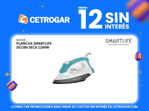 Plancha Smartlife DI2386 seca 1200w