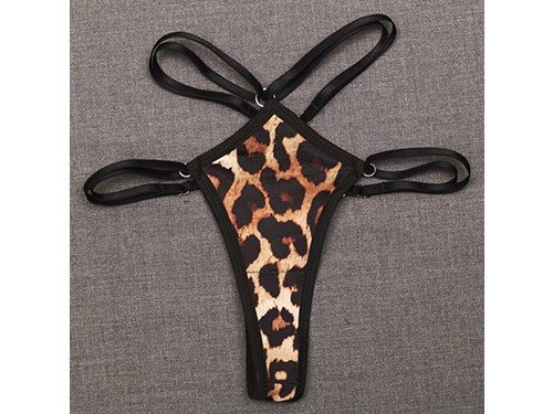 Cola less de Lycra Leopardo