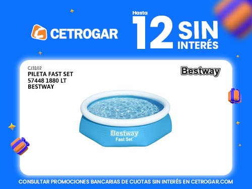 Pileta Fast Set 57448 1880 lt Bestway