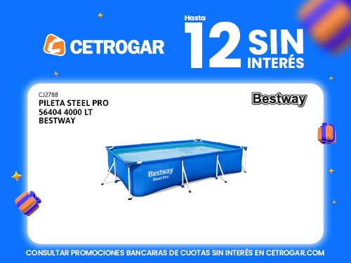 Pileta Steel Pro 56404 4000 lt Bestway