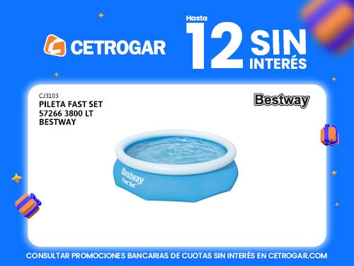 Pileta Fast Set 57266 3800 lt Bestway