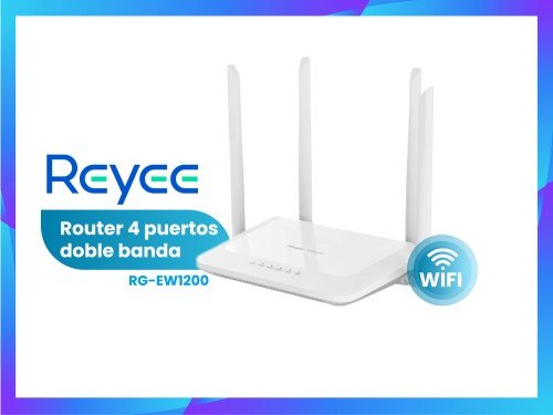 Router mesh doble banda Reyee 4 Antenas 1200mbps