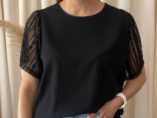 Blusa broderie lisa