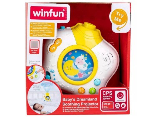 Winfun Cunero Proyector Con Luz Y Sonidos Relajantes 3 Modos