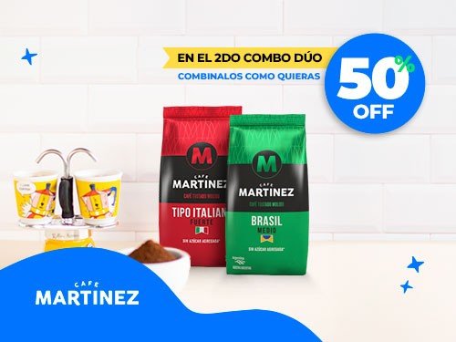 50% OFF en 2do Combo Dúo de Café Molido + 20% By MODO