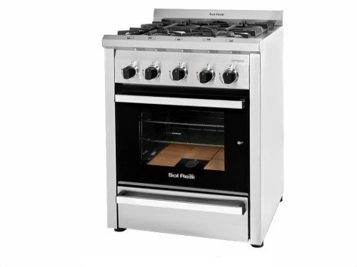 Cocina Profesional Sol Real 4H, Puerta Visor con Parrilla Gas Natural