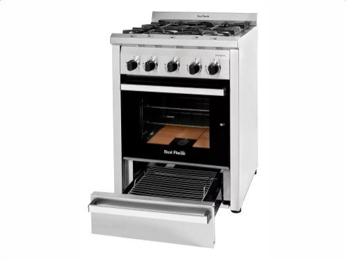 Cocina Profesional Sol Real 4H, Puerta Visor con Parrilla Gas Natural