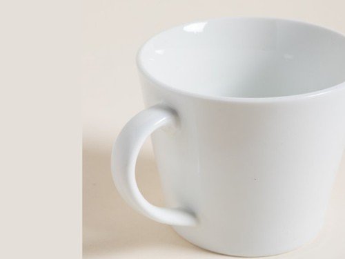 Mug de porcelana blanco 370 ml