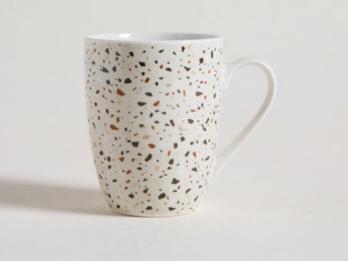 Mug de porcelana terrazo cream 340 ml