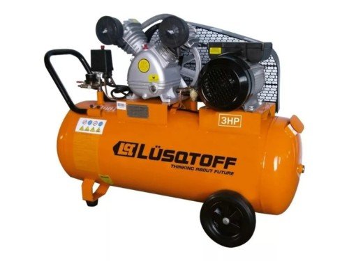 Compresor De Aire 3 Hp 100 Litros A Correa Lusqtoff Lc-3010