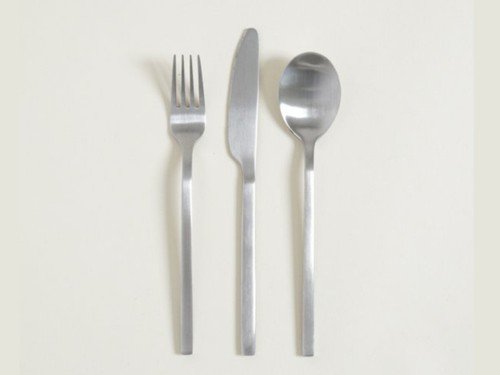 Set x 3 utensilios de mesa amsterdam plata 20cm