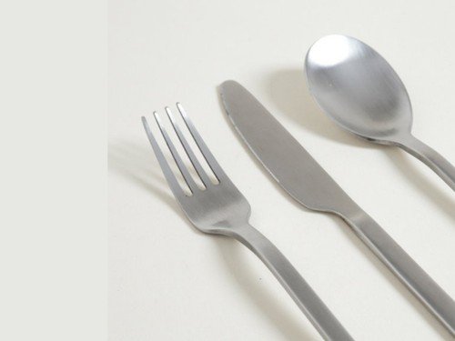 Set x 3 utensilios de mesa amsterdam plata 20cm