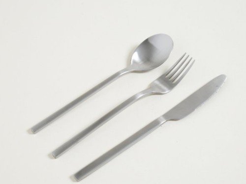 Set x 3 utensilios de mesa amsterdam plata 20cm