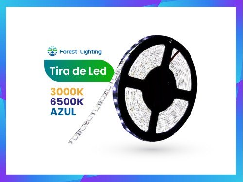 Tira Led Luces RGB Interior Autoadhesivas Varios Colores 5 mts