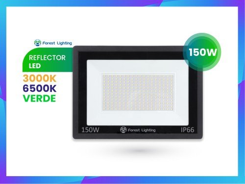 Reflector LED 150w Exterior Proyector Luz Fría Cálida Verde