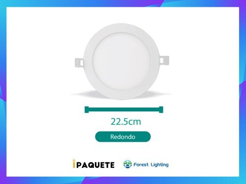 Plafón Panel Led Para Techo Embutir 18w Cuadrado o Redondo