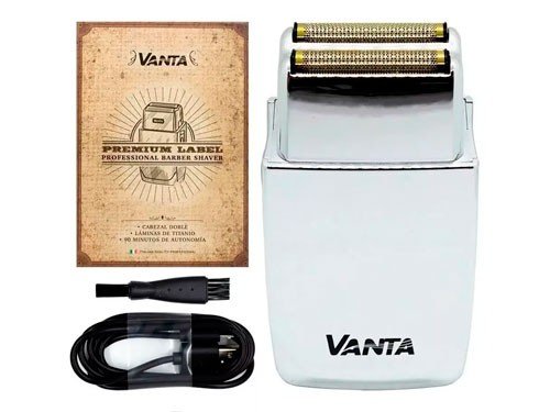 Afeitadora Shaver Vanta Premium Label Cromada Barberia