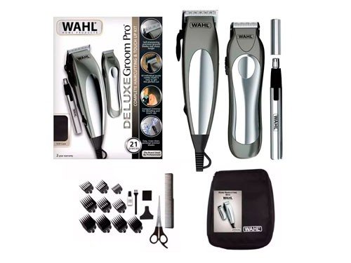 Wahl Deluxe Groom Pro Kit 3 Cortadoras De Pelo 21 Piezas