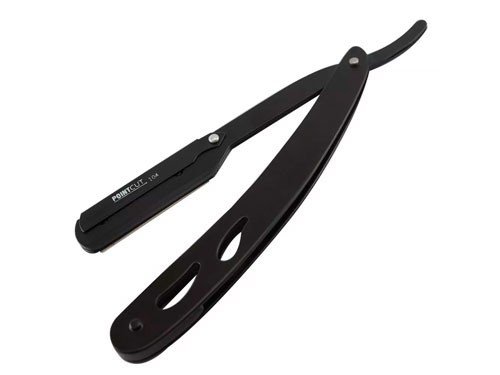 Navaja Barbero Peluqueria Pointcut Black Acero 104 + Filos