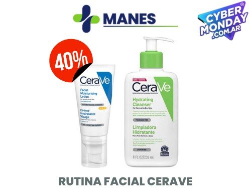 CERAVE COMBO LIMPIADOR FACIAL HIDRATANTE+ LOCIÓN HIDRATANTE FACIAL