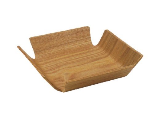 Panera Madera Cuadrada 21 X 21 X 4 Cm Hogar Deco Carol