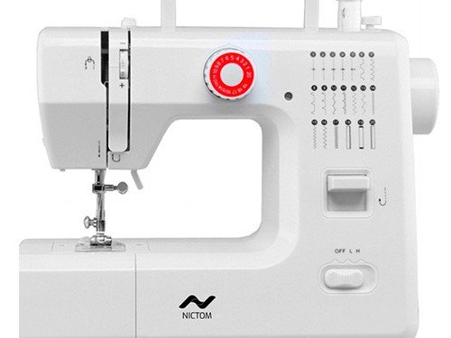 Maquina de Coser Recta 20 Puntadas Nictom MC03 2 Velocidades Pedal y L