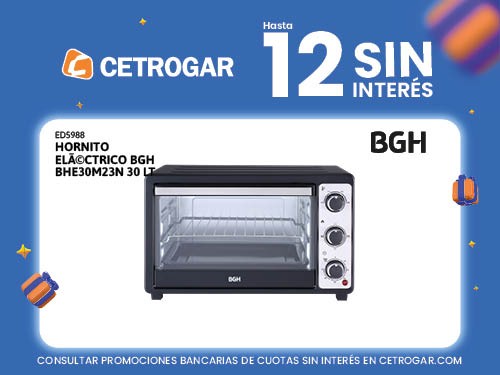 Hornito eléctrico BGH BHE30M23N 30 lt