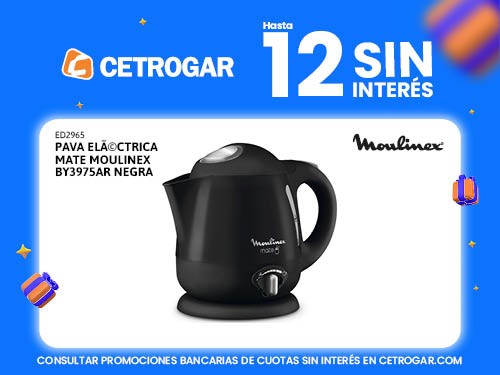 Pava eléctrica Mate Moulinex BY3975AR Negra