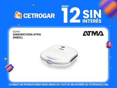 Sandwichera Atma SM8911