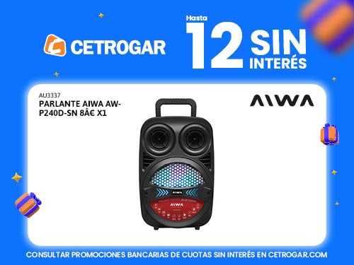 Parlante Aiwa AW-P240D-SN 8â€x1