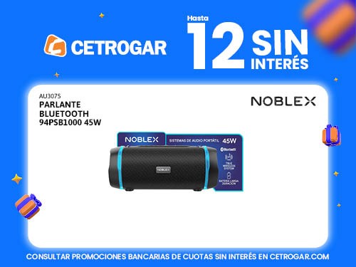 Parlante bluetooth 94PSB1000 45W Noblex