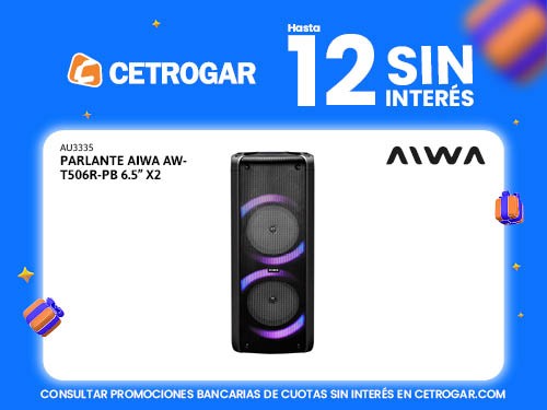 Parlante Aiwa AW-T506R-PB 6.5" x2