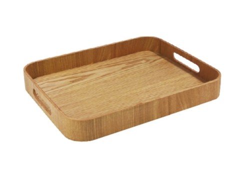 Bandeja Madera Rectangular Asas 45x36x6cm Deco Home Carol