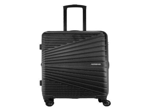 Valija Mediana Recife 4 Ruedas Dobles American Tourister Negra