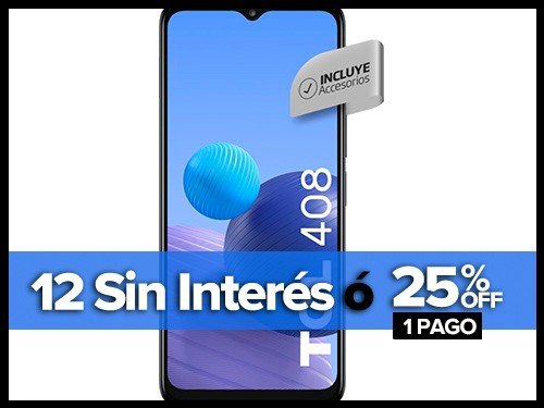 Celular Liberado TCL 408 Azul 64 GB