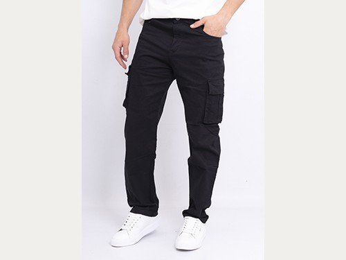 Pantalón Cargo Baggy de Gabardina