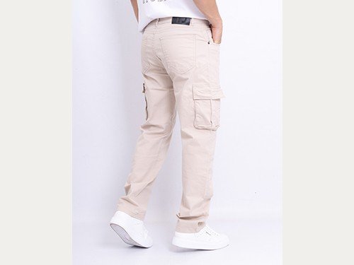 Pantalón Cargo Baggy de Gabardina