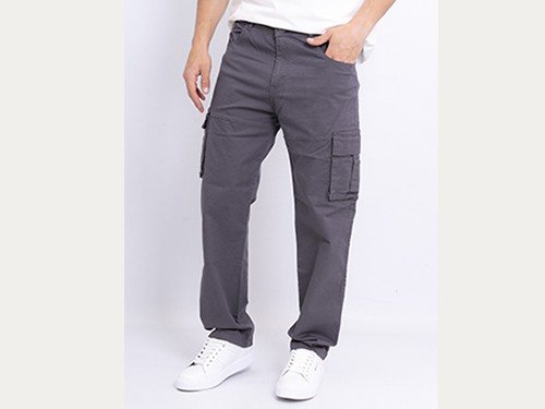 Pantalón Cargo Baggy de Gabardina