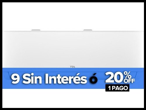 Aire Acondicionado Split Frio Calor Inverter 2600 Frigorías TCL