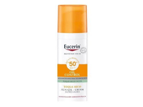 Protector Solar Facial Oil Control Gel Toque Seco Fps 50 piel Eucerin