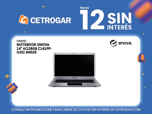 Notebook Enova 14" 4/128GB C141PP-A3S1 N4020