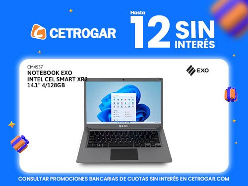 Notebook Exo Intel Cel Smart XR2 14.1" 4/128GB