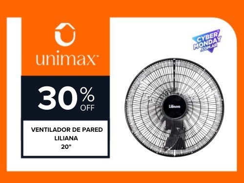 Ventilador de Pared Liliana 20" 90w Vwoc20