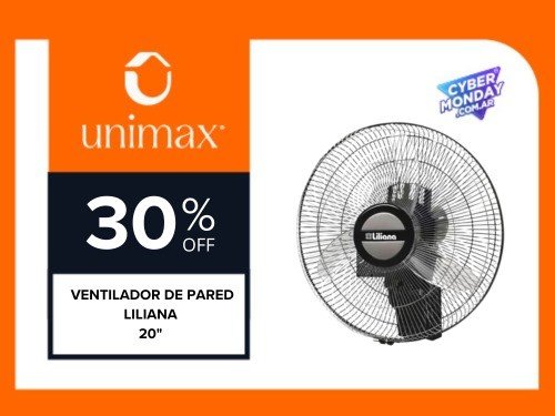 Ventilador de Pared Liliana 20" 90w Vwoc20