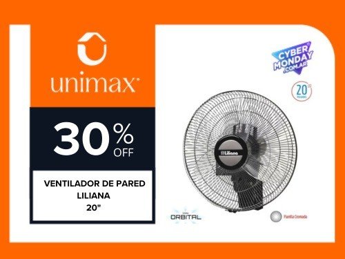 Ventilador de Pared Liliana 20" 90w Vwoc20