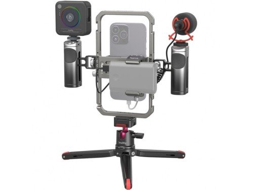 Kit de video Smallrig Ultra con cage microfono luz mango y mini tripod