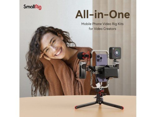 Kit de video Smallrig Ultra con cage microfono luz mango y mini tripod