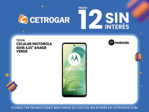 Celular Motorola G04s 6.55" 4/64GB verde