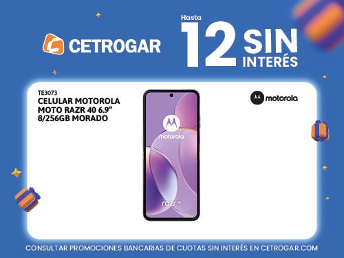 Celular Motorola Moto Razr 40 6.9" 8/256GB morado